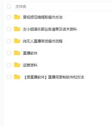 左小姐-直播带货俱乐部十三行、无人直播，全套教程附：工具、文档、话术资料_北创网