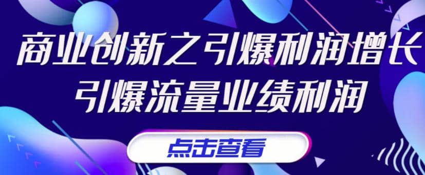 《商业创新之引爆利润增长》引爆流量业绩利润_北创网