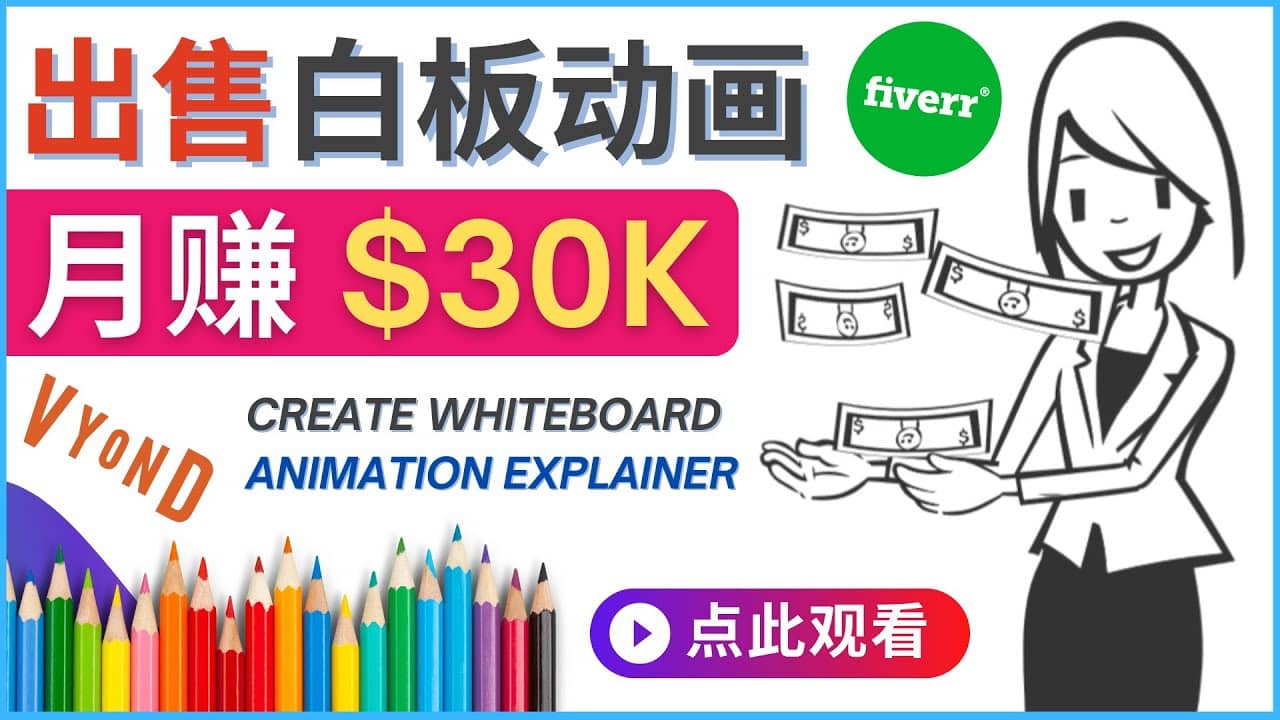 如何用最简单制作白板动画（WhiteBoard Animation）月赚3万美元_北创网