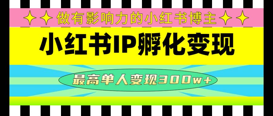 某收费培训-小红书IP孵化变现：做有影响力的小红书博主_北创网