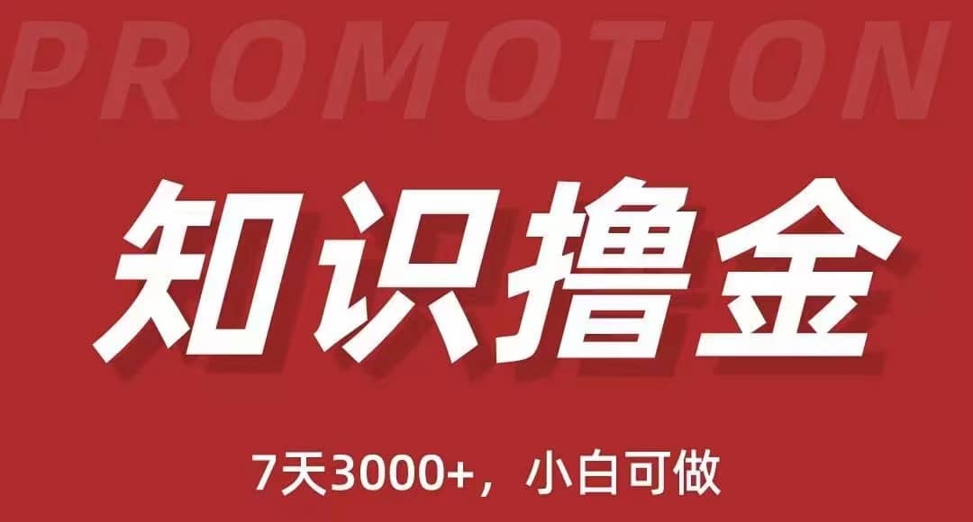抖音知识撸金项目：执行力强当天见收益(教程 资料)_北创网