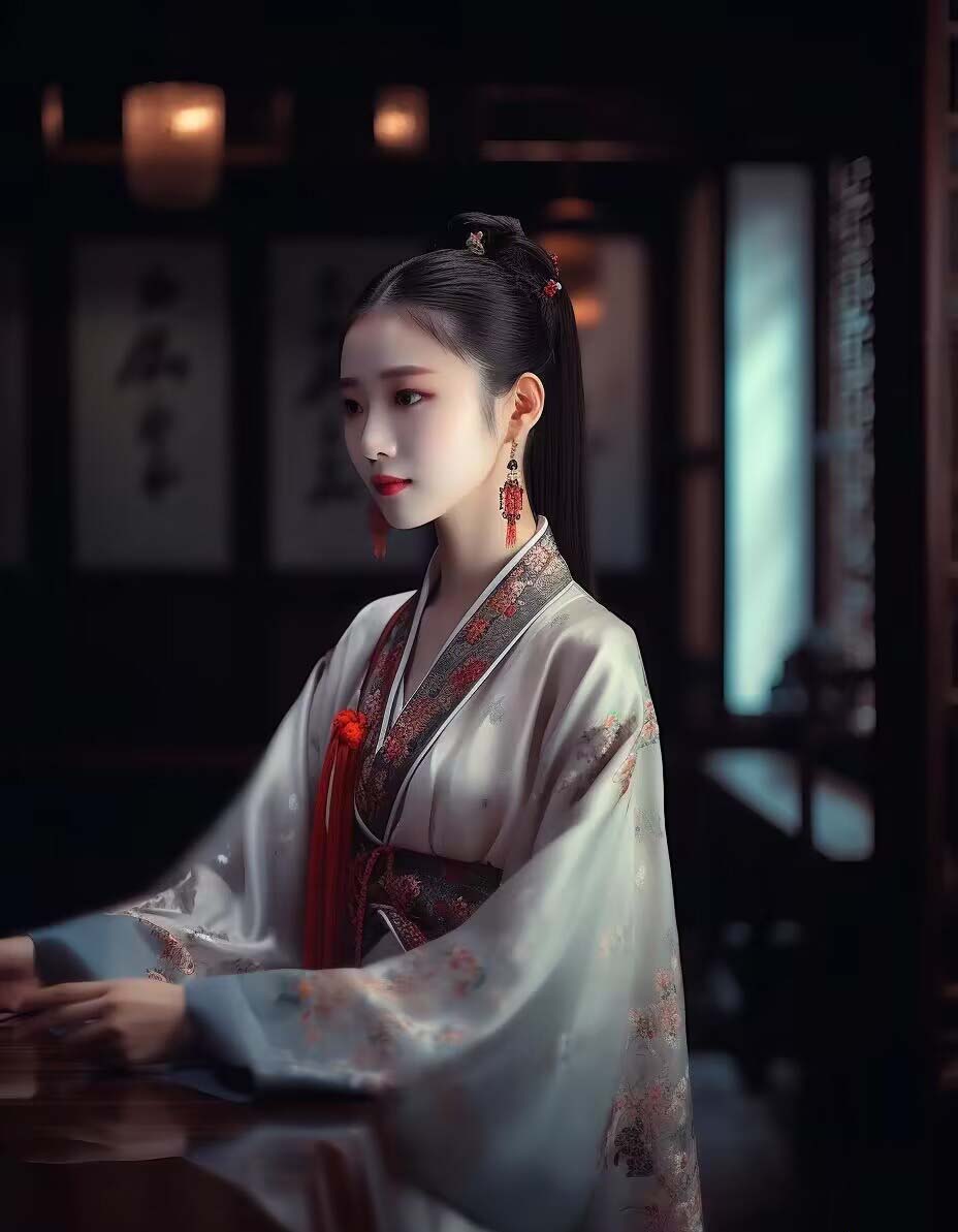 图片[8]_Midjourney关键词-AI生成中国风古装汉服美女人像提示关键词_北创网