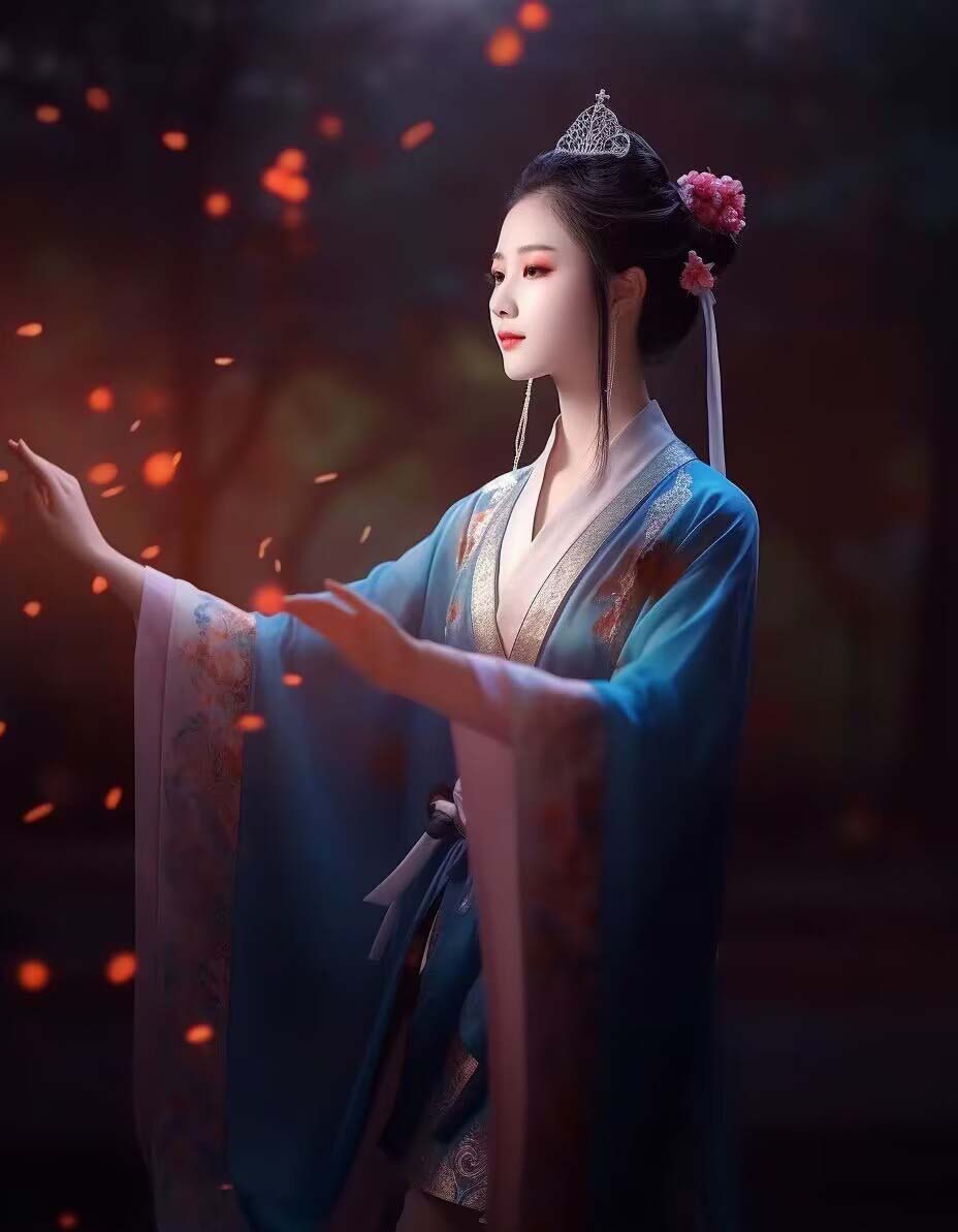 图片[9]_Midjourney关键词-AI生成中国风古装汉服美女人像提示关键词_北创网