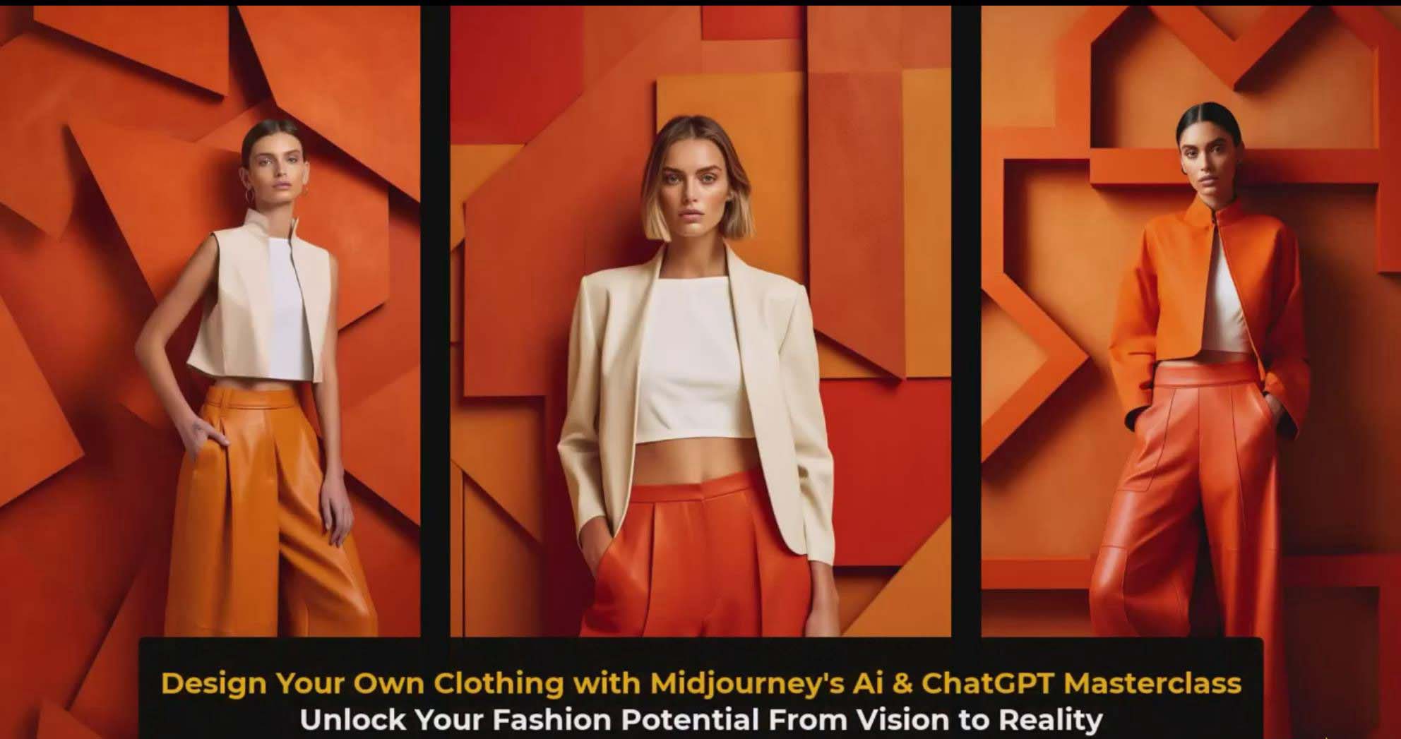 图片[5]_利用 Midjourneys Ai 人工智能设计自己的服装AI大师班-10节课-中英字幕_北创网