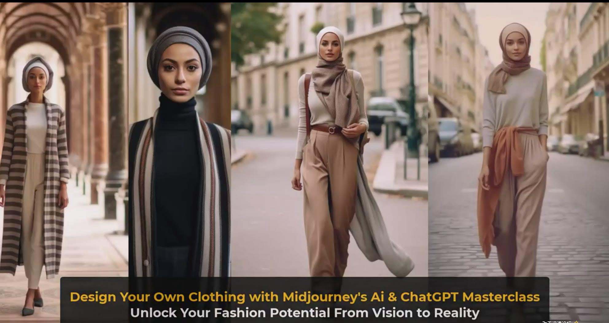 图片[12]_利用 Midjourneys Ai 人工智能设计自己的服装AI大师班-10节课-中英字幕_北创网