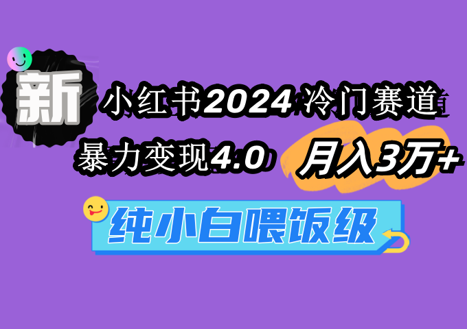 小红书2024冷门赛道 月入3万+ 暴力变现4.0 纯小白喂饭级_北创网