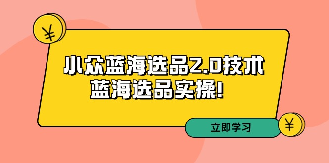 ：小众蓝海选品2.0技术-蓝海选品实操！_北创网