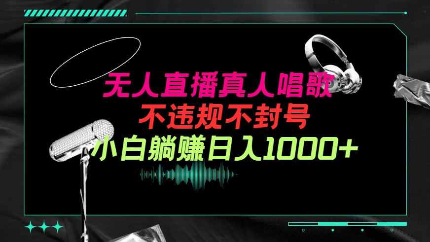 ）抖音24小时无人直播音乐，不违规，不封号纯撸音浪，小白实操当天日入1000+_北创网