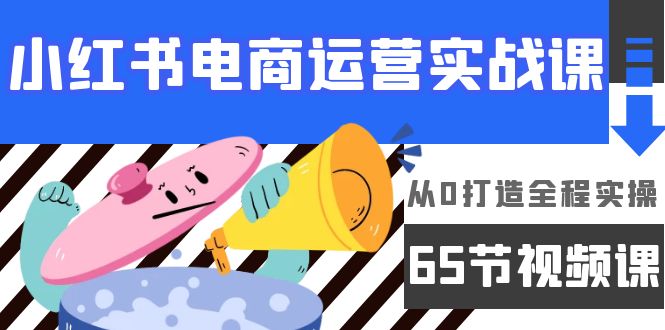 小红书电商运营实战课，从0打造全程实操（65节视频课）_北创网