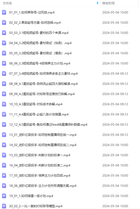 图片[2]_2024单品正价起号，直播素材投流选品：选品课+投流课+素材课+卡首屏/100节_北创网