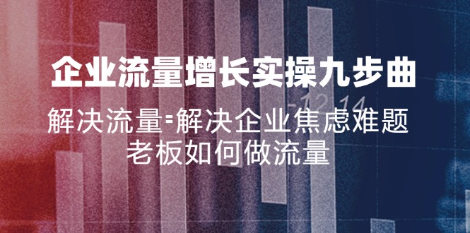 企业流量增长实战九步曲，解决流量=解决企业焦虑难题，老板如何做流量_北创网