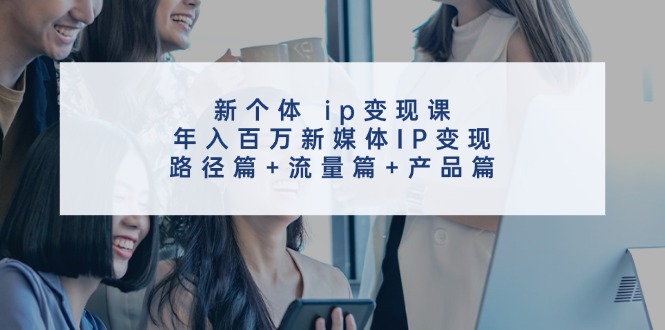 新个体 ip变现课，年入百万新媒体IP变现，路径篇+流量篇+产品篇_北创网
