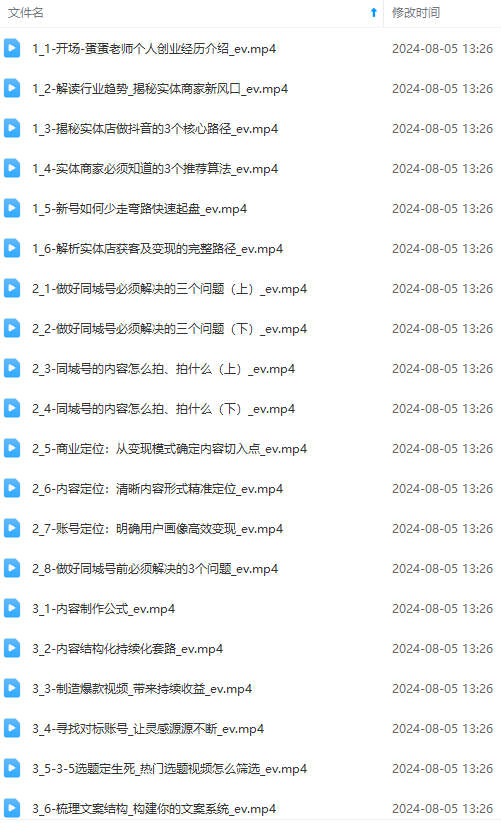 图片[2]_实体店老板获客特训营：认知、定位、文案、矩阵、直播、AI等（72节）_北创网