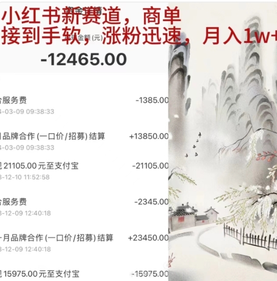 小红书新赛道，商单接到手软，涨粉迅速，一个月1w+_北创网