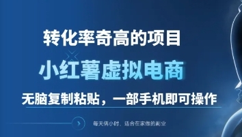 一单49.9，转化率奇高的项目，冷门暴利的小红书虚拟电商_北创网