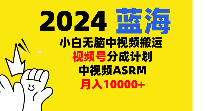 小白无脑复制-中视频视频号-分成计中视频ASRM_北创网