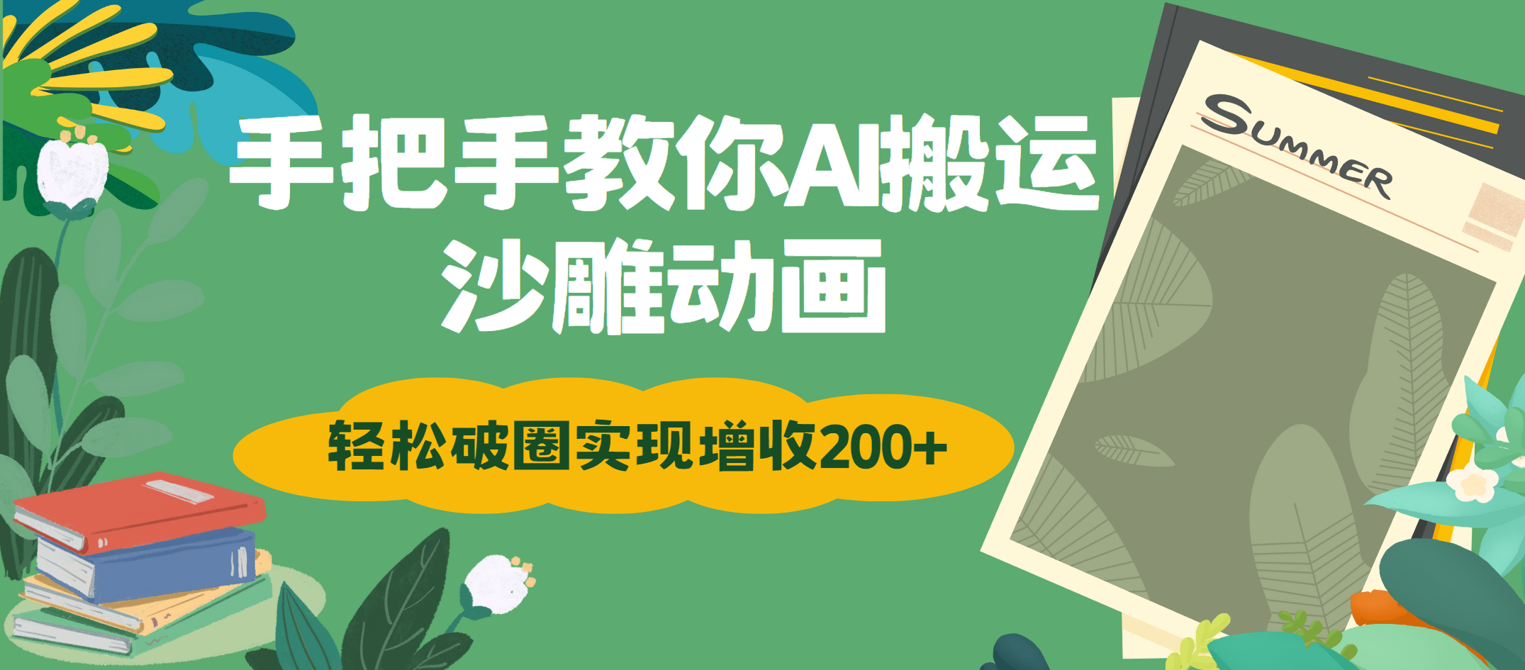 手把手教你用AI搬运沙雕动画轻松破圈实现增收200+_北创网