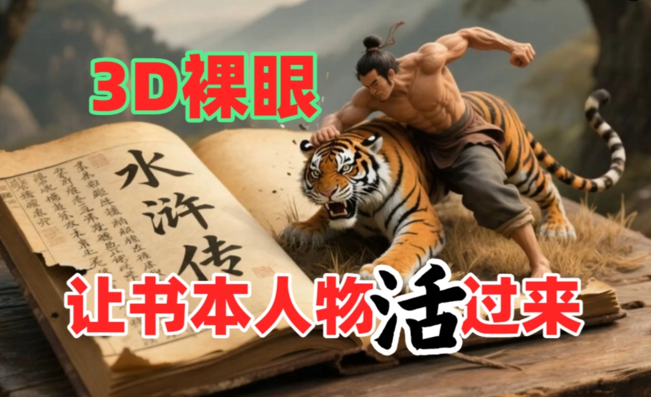 书本人物裸眼3D视频，一条视频收益过千，保姆级教程_北创网
