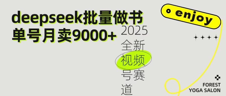 2025最新视频号项目 如何用Deepseek快速批量制作书单号 日入1000＋_北创网