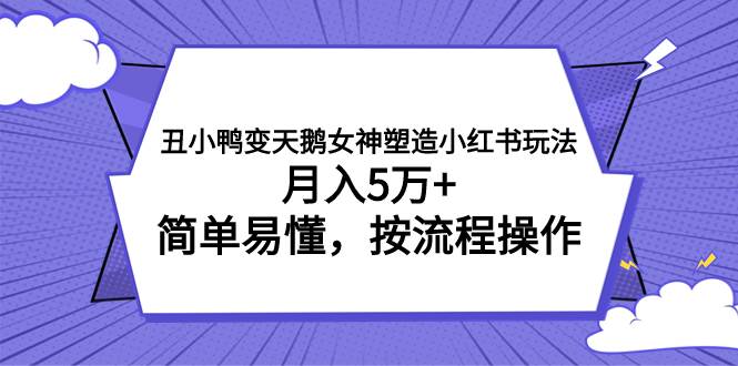 丑小鸭变天鹅女神塑造小红书玩法，月入5万 ，简单易懂，按流程操作_北创网
