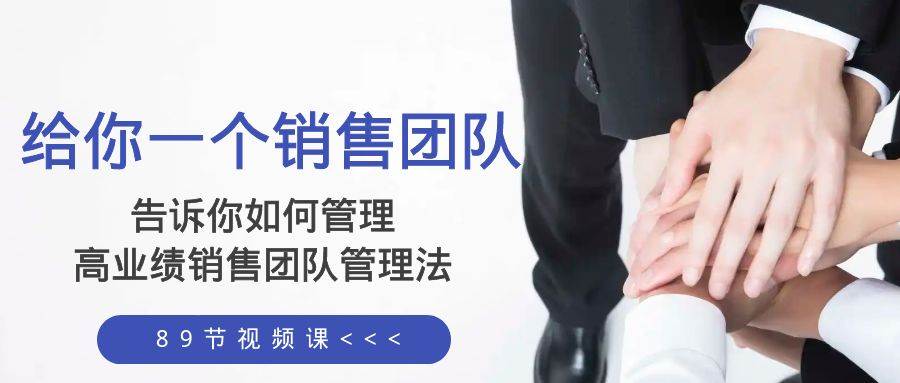 给你一个销售团队，告诉你如何管理，高业绩销售团队管理法（89节课）_北创网