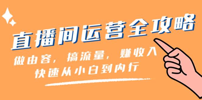 直播间-运营全攻略：做由容，搞流量，赚收入一快速从小白到内行（46节课）_北创网